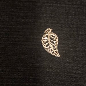 Tiny leaf charm